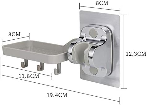SXDS חדש תושבת ראש מקלחת אמבטיה קביעת בסיס בסיס מקלחת ללא אגרוף קביעת מסגרת קופסת סבון קופסת סבון זרבובית תושבת מקלחת הרכבה