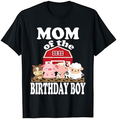 אמא של יום הולדת ילד חקלאות חיות ב-יום מסיבת חולצה