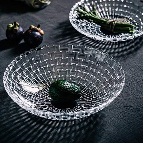 Ovast בסגנון אירופאי זכוכית קריסטל פירות פירות פירות צלחת פרי יצירתי חטיפים חטיפים מודרניים