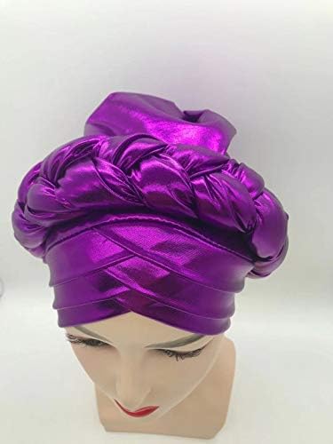 האחרון אסו אוקה אוטומטי ג 'ל כיסוי ראש כבר בעבודת יד אפריקאי כובע ניגרי חתונה ג' ל נשים צמת טורבנים גבירותיי ראש כורכת