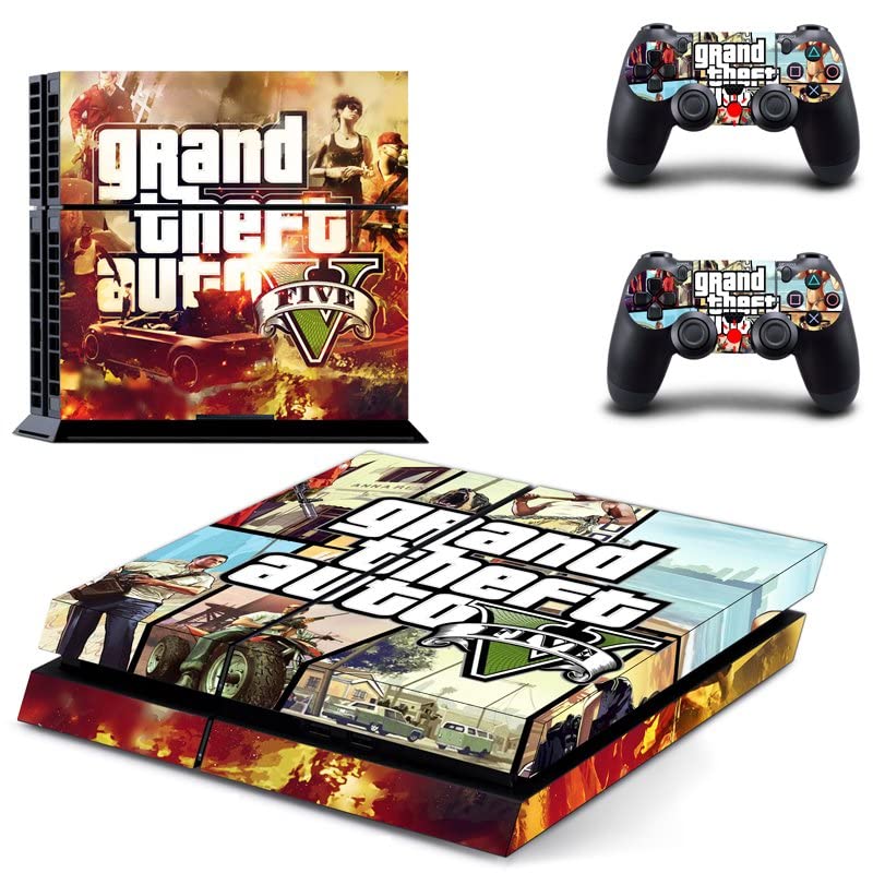 עבור PS5 Digital - Game Grand Gta Theft ו- Auto PS4 או PS5 מדבקת עור לפלייסטיישן 4 או 5 קונסולה ובקרים מדבקות ויניל DUC -5175