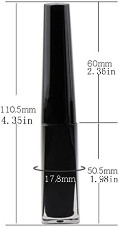 8 חבילה נוזל אייליינר מחלק בקבוק ריק מסקרה צינור ואייליינר 3 מיליליטר מיני פלסטיק אייליינר מברשת מוליך שחור ריס צמיחה נוזל קטן ריק בקבוק עבור עשה זאת בעצמך נוזל אייליינר
