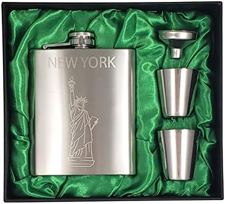 ניו יורק צרור / בקבוק מתנת סט + 11 עוז קרמיקה קפה ספל עם מדינת ניו יורק דגל