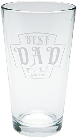 ישן תהילה יום אב הטוב ביותר אבא מאז 1998 חרוט ליטר זכוכית ברור זכוכית סטנדרטי אחד גודל