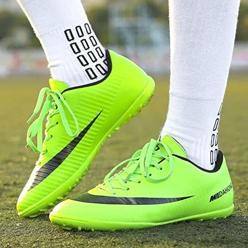 גברים של כדורגל סוליות כדורגל נעלי החלקה קוצים שרוכים מקורה דשא פוטסל ריצה ספורט אתלטי נעל