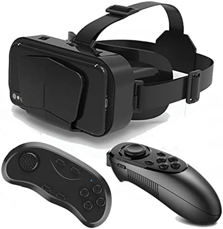 אוזניות Nuopaiplus vr, קסדת קסדת משקפיים של תיבת מציאות מדומה תלת-ממדית תלת מימד קסדת משקפיים VR עבור סמארטפון 4.7-7 אינץ