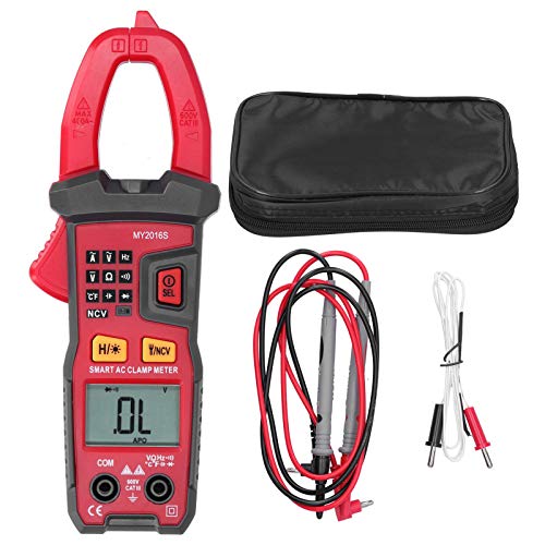 Fafeicicy MyS Multimeter Digital Digital, Multimet Smart Handeheld DC AC זרם מתח מתח זרם, יכול לבחור אוטומטית פונקציות מדידה וטווחים, עם תצוגת LCD, מד מהדק