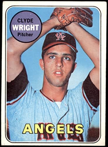 1969 Topps 583 Clyde Wright Los Angeles Angels VG Angels