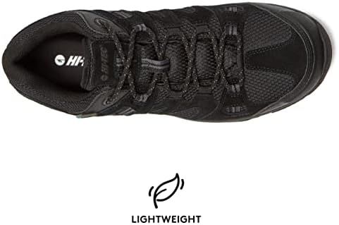 Hi-Tec Ravus WP נעלי טיול נמוכות אטומות למים לגברים, טרקים חיצוניים נושמים קלים ונעלי שביל, גדלים 7 עד 15, נעלי טיול בינוניות ורחבות במיוחד