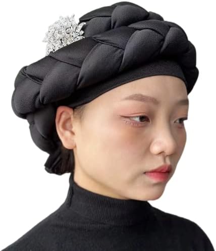ניגרי ג ' לה טורבן לנשים קשר כיסוי ראש מעוות צמת שיער כיסוי מראש קשור מצנפת כפת כובע עבור נשים בנות