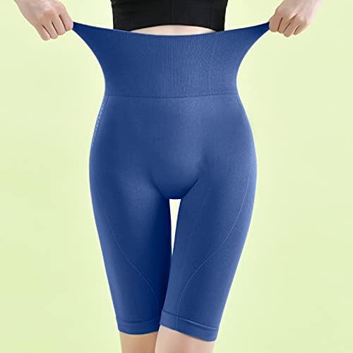 מכנסי יוגה של אפרסק-אפרסק של HDGTSA מכנסיים קצרים של מכנסי יוגה מותניים צמודות מכנסיים חמש נקודות