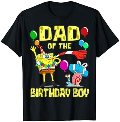 בובספוג מכנסמרובע-בובספוג אבא של יום הולדת ילד נושא מסיבת חולצה