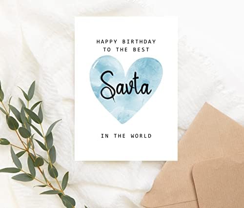 Moltdesigns יום הולדת שמח לסווטה הטובה ביותר בכרטיס העולמי - כרטיס יום הולדת של סבטה - כרטיס סווטה - מתנת יום האב - כרטיס יום הולדת שמח