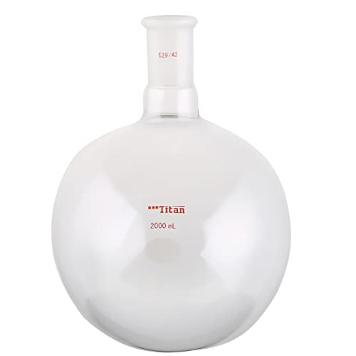 ADAMAS-BETA 2000 מל צוואר יחיד עגול בקבוק RBF עם 29/42 מפרק, זכוכית בורוסיליקט קיר כבד