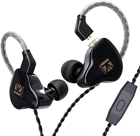 H Hifihear Kbear KS1 באוזניות ניצני אוזניים, מעגל מגנטי כפול דינאמי באוזניות האוזניים, מסכי האוזניים של HIFI סטריאו, אוזניות קוויות/אוזניות/אוזניות עם כבל ניתוק