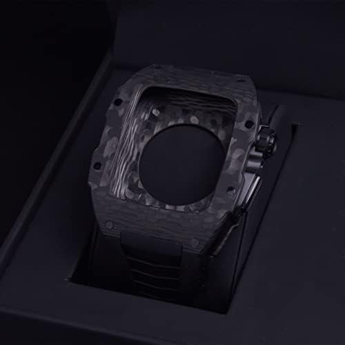 Czke Carbon Case Case Sport Style ערכת MOD עבור Apple Watch 7 45 ממ רצועה קלה עבור IWatch 6 SE 5 4 אביזרי DIY של 44 ממ 44 ממ