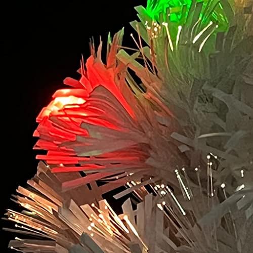 עץ חג מולד מלאכותי, עצי חג מולד מסחריים, עץ חג המולד היוקרתי, אורות עם 5 צבעים, משתנים אוטומטית, עם אור בצורת כוכב בחלקו העליון, עם LED לבן 25.2 אינץ 'אופטיק