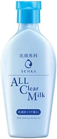 סנקה הכל מסיר איפור חלב שקוף 230 מ ל-מסיר לכלוך באופן מיידי ומשאיר את העור בתחושת ניקוי מיידי משיי וחלק לכל סוגי העור.