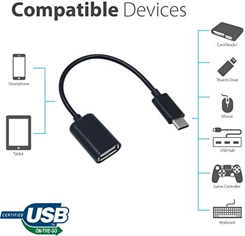 מתאם OTG USB-C 3.0 התואם לפיליפס TAT1235WT/97 שלך לפונקציות מהירות, מאומתות, מרובות שימוש כמו מקלדת, כונני אגודל, עכברים וכו '.