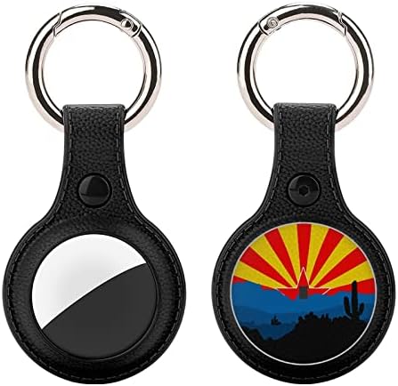 מארז מגן של דגל מדינת אריזונה לתיאגי אוויר עם טבעת מפתח טבעת אוויר.