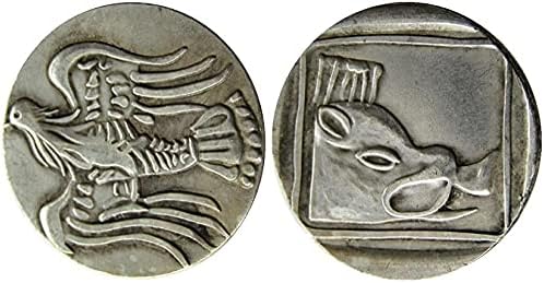 מטבע יווני סילבר עותק זר מצופה כסף מטבע זיכרון G42S יואן דו מטבע יווני עותק זר מכסף מצופה זיכרון מטבע G41S