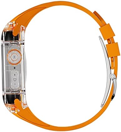 Infri 49mm Ultra Case+Sport Watch Strap עבור Apple Watch Ultra Chodification ערכה מקרה שקוף לסדרת Iwatch Serie