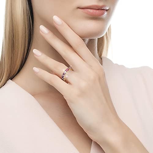 גודל 17 טבעת אצבע טבעות רב צבעוני זירקון נשים של טבעת פשוט תכשיטים פופולרי אביזרי להקה