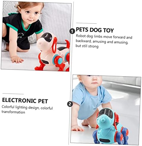 1 סט רובוט כלב גור קול שליטה צעצוע מוקדם התפתחותית צעצועים חשמלי כלב שליטה גור פאזל צעצועי ילדים צעצועי ילד ילדים צעצועים רובוטית כלב לתכנות רובוט עבור בני חיות מחמד