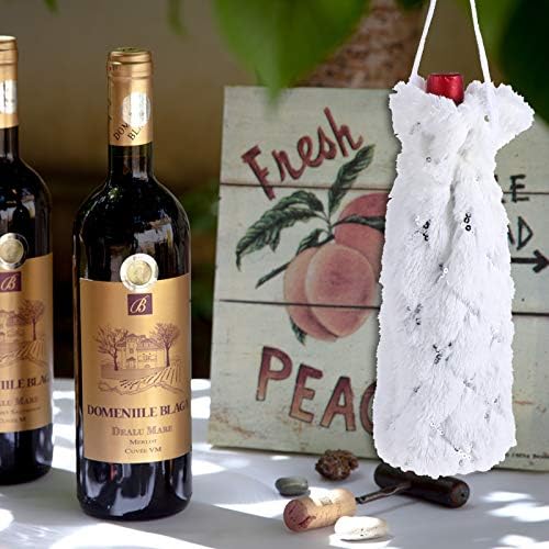 ABOOFAN 1PC מכסה בקבוק יין מקסים לחג המולד שימוש חוזר במסיבת מגן לבקבוקי יין.