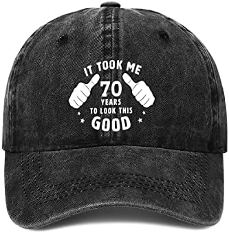 מצחיק יום הולדת מתנות בייסבול כובע לגברים נשים 50 ה-60 1972 1962 1952 יום הולדת מתנות בציר מתכוונן שטף כותנה כובע