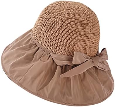 כובעי חוף לנשים נשים חיצוניות קישוט קשת מזדמן עיצוב ראש גדול כובע שמש