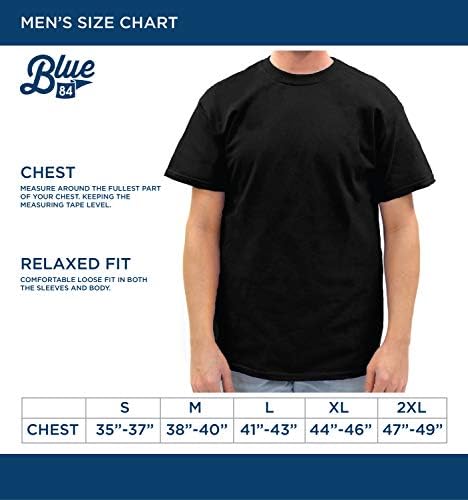 כחול 84 חולצת טריקו של גברים