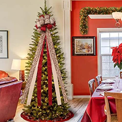 עץ חג המולד מעוטר בקשתות זרמים ארוכים מעוטר בעץ קשתות למסיבת חג חג המולד מתנות ליום הולדת לנשים לנשים