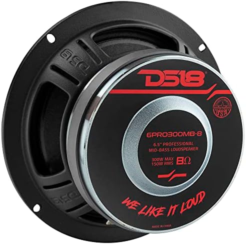DS18 6PRO300MB-8 PRO 6.5 רמקול אמצע-באס 300 וואט מקסימום כוח 150 וואט RMS 8-OHM-רמקול MIDBASS חזק למערכת קול אודיו PRO-רמקול 1