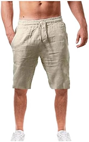 Beuu קיץ גברים כותנה מכנסיים קצרים