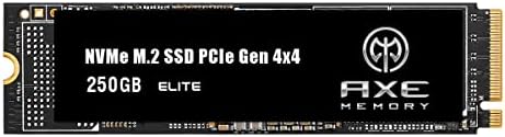 זיכרון AX ELITE פנימי SSD 250GB GEN4 PCIE NVME M.2 2280 כונן מצב מוצק - קרא עד 4450MB/S וכתוב עד 1900MB/S