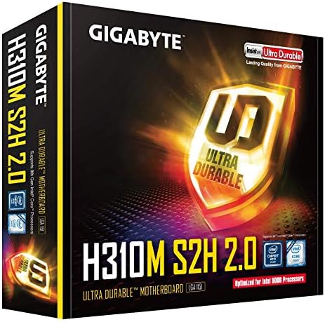 Gigabyte Intel H310M S2H LGA 1151 DDR4-SDRAM MICRO ATX לוח האם