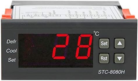 בקר טמפרטורה דיגיטלית 10A/220VAC STC-8080H תרמוסטט קירור להפשרה תצוגה טמפרטורה אזעקה מגבילה -50 ℃ -99 ℃