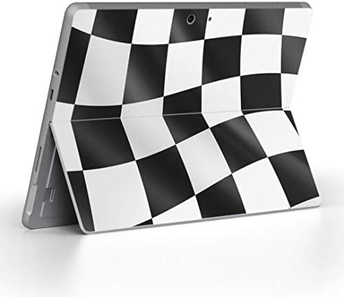 כיסוי מדבקות Igsticker עבור Microsoft Surface Go/Go 2 אולטרה דק מגן מדבקת גוף עורות 000999 דגל משובץ שחור לבן שחור ולבן
