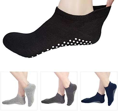 גרבי גרביים שאינם מחליקים לנשים וגברים גרביים נגד אחיזה ליוגה, פילאטיס, תרגיל ביתי