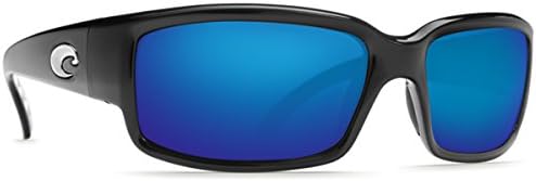 משקפי שמש של קוסטה דל מאר - קבליטו -זכוכית / מסגרת: עדשה שחורה מבריקה: גל מראה כחול מקוטב 580 זכוכית