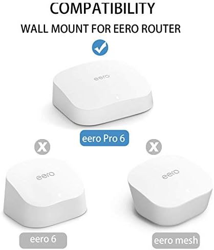 מחזיק קיר ללא הברגה עבור Eero Pro 6 Tri-band רשת Wi-Fi 6 מחזיק, אין צורך בכלים, קל להתקנה, ללא קידוח, הרכב דבק VHB חזק על ידי הולקה