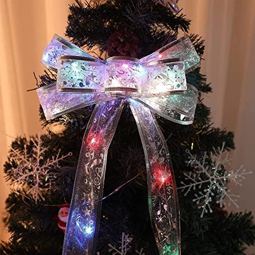 קישוטים לחג המולד של Styyij, אורות סרט זהב 13.5ft עם 40 חוט המונע על סוללות LED לחופשת מסיבת יום הולדת עץ עיצוב חיצוני מקורה, Multicice