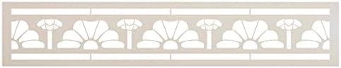 סטנסיל להקת ניצן פרחים מימי הביניים על ידי סטודיו12 / עיצוב בית דפוס גב עשה זאת בעצמך / שלט עץ מלאכה וצבע / תבנית מיילר לשימוש חוזר / בחר גודל