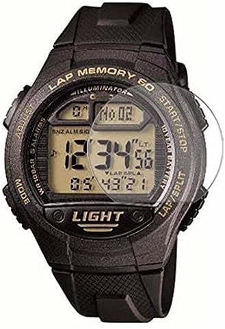 סרט מגן מסך Puccy 3 Pack, תואם לזיכרון הברכיים של Casio 60 W-734J-2AJF W734J Series Tpu Guard for Smart Watch Smartwatch （לא מגני זכוכית מחוסמת