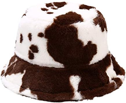 Kimloog Winter Bucket Cap Cap Womens Skullies Beanies כובעי חורף סתיו לנשים פו כובעי פרווה חמים כובע רך לנשים