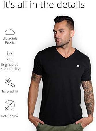 חולצות טי עם צווארון פרימיום לגברים-גופיות טיז מצוידות מודרניות - 2