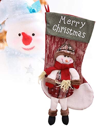 גרב חג המולד של חג המולד עץ חג המולד דלת קיר דלת קיר תלויה קישוטי קנדי ​​שקיות מתנה בגודל גדול קישוט חג המולד
