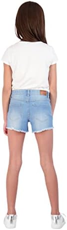 פרח קיר בנות מכנסיים קצרים לילדים / 5 כיס למתוח ג 'ינס ג' ינס מכנסיים קצרים עבור בנות