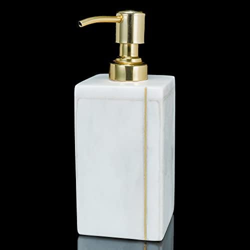 מתקן סבון סבון של קרוקון לחדר אמבטיה וקישוט מטבח בקבוק מתקן משאבות זהב לבקבוק קרמי סבון נוזלי שמן שמן וקרם גודל מתנה מעולה גודל- 2.7x2.7x7 אינץ '